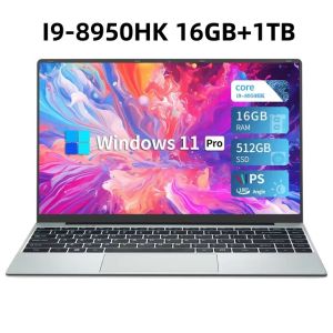 Portable Laptops Intel Core i9-8950HK 16GB RAM 2TB SSD 1920*1080 Notebook Computer i9-8950hk laptop 14.1-inch Office laptop