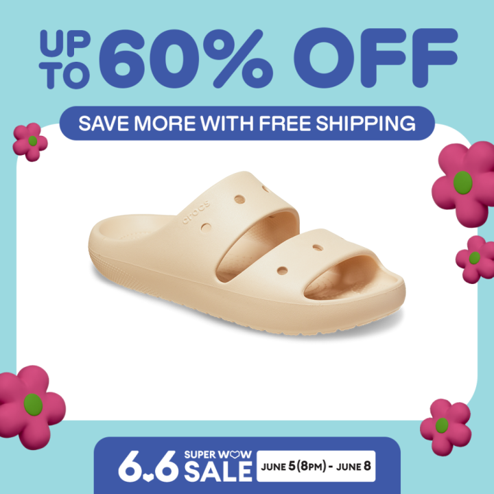 Crocs Unisex Classic Sandal V2 in Shitake