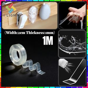 (Fast Delivery)Nano Double Sided Tape 1M/3M/5M Multi-functional traceless non-stick adhesive base transparent double-sided waterproof tape