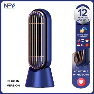 Leafless desktop electric fan portable silent desktop office new household usb charging vertical small tower fan