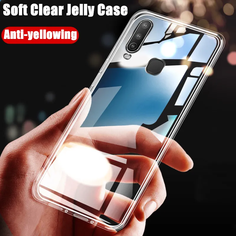 For Vivo Y15 1901 Flexible Soft Rubber Crystal Clear Slim