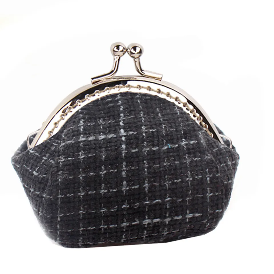 1PC Round Coin Purse Frame Hanger Embossing Rectangle Metal Kiss