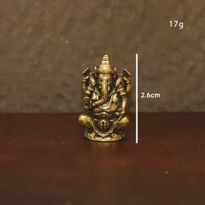 Golden Ganesa Statue Gold SMALL and MEDIUM size for Decor Prayers Car Dashboard Ganesha Door gift 2 SIZE AVAILABLE