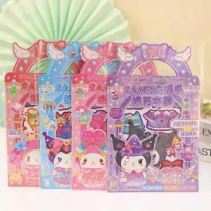 Helloka หนังสือสติกเกอร์แม่เหล็ก แม่เหล็กแต่งตัวตุ๊กตา แฮนด์เมด ของเล่น diy เสริมจินตนาการ Magnetic Book