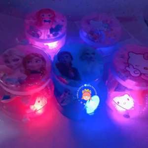 Malaysia Ready Stok Frozen Kitty Mermaid LED Light Necklace Bracelet Jewellery box set.