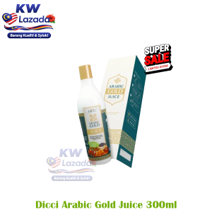 (ORI HQ) Arabic Gold Juice DICCI 300ML – Badan Ringan Tenaga Harian Imun & Sokongan Gula Darah/Kolesterol