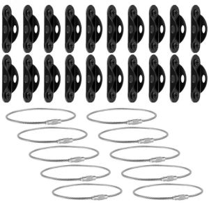 【Ready Stock】10Pcs Furniture Anchors Anti Tip Furniture Anchors Kit Metal Furniture Wall Anchors Secure 400 Pound Furniture Earthquake Resistant SHOPTKC4122