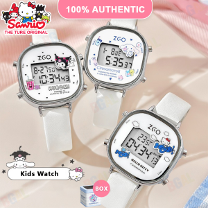 (With Box/34mm)100% Authentic Sanrio Hello Kitty Watch for Kids Girls Boys Digital Watch Waterproof Cinnamoroll Leather Soft Strap Mineral Glass Shockproof Birthday Gift Kuromi 830