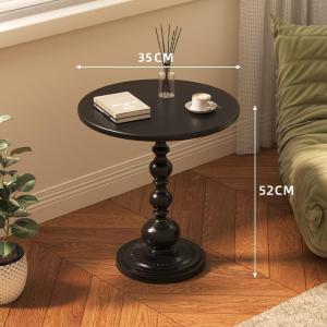 35x52cm American Sofa Round Edge Several Iron Art Retro Bedhead Medieval Pattern Small Round Table Balcony Small Coffee Table Living Room Minimalist Corner Several