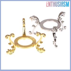 【Enthusiasm】🌟🌟【Hot Sale】🎈 ทองชุบแสดงอัญมณีไข่สนับสนุนฐานคริสตัล Ball Stand Holder เครื่องประดับ