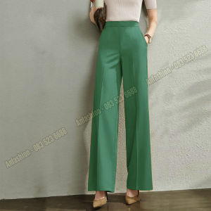 Quần tây ống Suông khoá kéo bên hông quần tây công sở cao cấp quần tây ống rộng quần tây ống rộng lưng cao