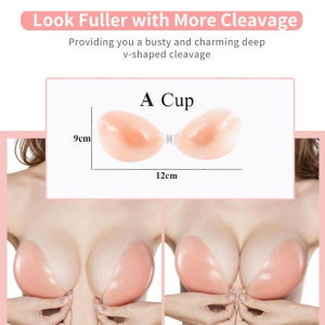 Fashion King #Women Invisible Push Up Reusable Strapless Bra A B C D Cup Bra Self-Adhesive Silicone