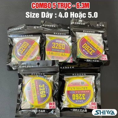 [COMBO 5] Dây Trục Câu Đài 3260 Buộc Sẵn Cước Câu Cá Tàn Hình - Trục Câu Đài Đơn Thiết Kế Dây Chống Ăn Mòn Tải Cá Siêu Khỏe Đồ Câu & Phụ Kiện SHIWA