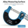 0-25mm Outside Micrometer 0.01mm Precise Gauge Micrometer Metal Caliper Measuring Tools Measurement Micrometer Tool. 