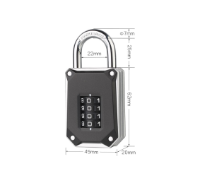 [SG SELLER] Resettable Number Padlock with 4 Digits Password Combination Hardened Beam Anti-Theft Quality Metal Lock