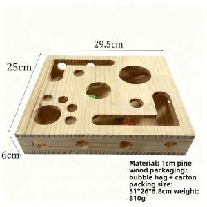 VMCTRD Interactive Cat Nail File Box Maze Tunnel Sandpaper Inside Cat Scratching Posts With Bell Ball Pet Entertainment Supplies Indoor