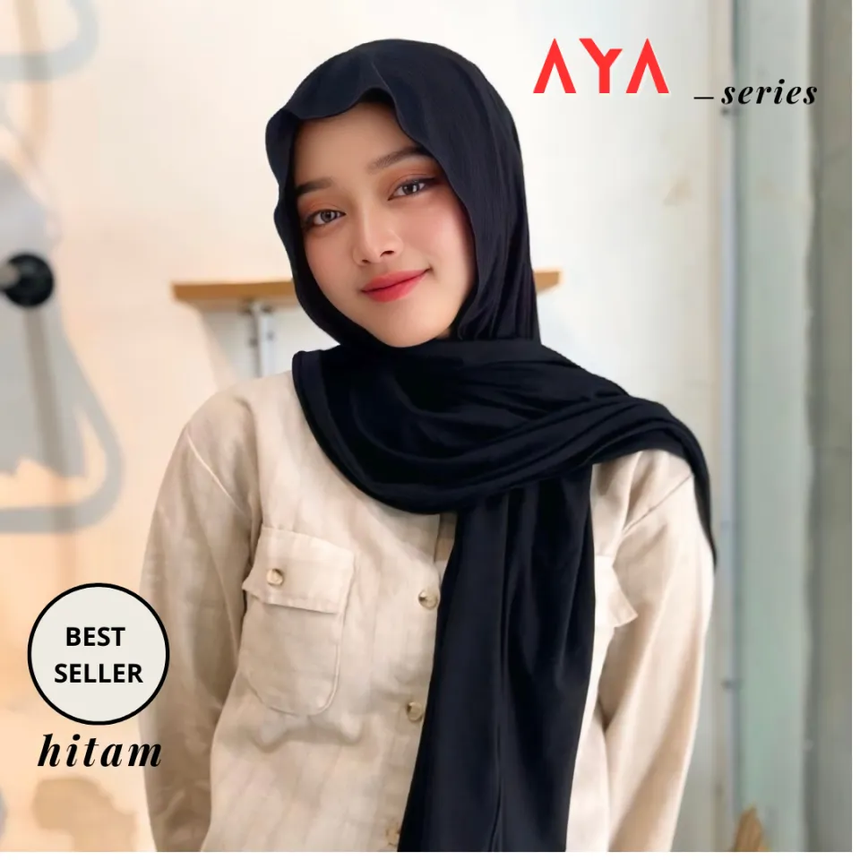AYA Pashmina Kaos Rayon Spandex Premium Hijab Casual, Modis