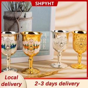 [COD] SHPYHT Local delivery Ship within 24 hours 30ML Wine Glasses Champagne Glasses Beverage Goblet Cocktail Cup Gold Vintage