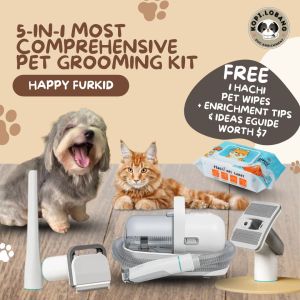 ✅[SG] 5-IN-1 MOST COMPREHENSIVE PET GROOMING KIT ★ FOR DOG AND CAT FREE Enrichment Tips & Ideas e-Guide Worth $7 ★ Pet Enrichment ★ SG Stock ★ Kopi Lobang