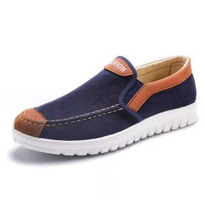 G.S Retro Fashion Casual Mens Slip On Loafers Low Cut Cloth Shoes