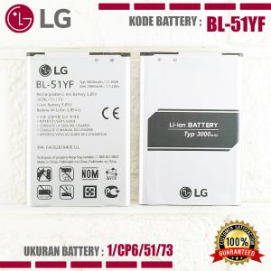 Baterai LG G4 Stylus / X MACH / G Stylo V32 H810 H811 H815 VS986 VS999 F500 BL51YF Batre Original