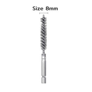 Moda Stainless Steel Wire Cleaning Brush with Handle 1/4 Inch Hex Shank for Power Drill Impact Driver （8mm/10mm/12mm/15mm/17mm/19mm）