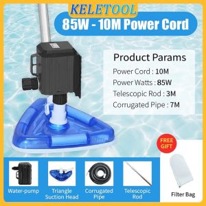 Cordless fish pond suction machine rechargeable handheld spa pool cleaner use to above ground swimming pools hot tubs