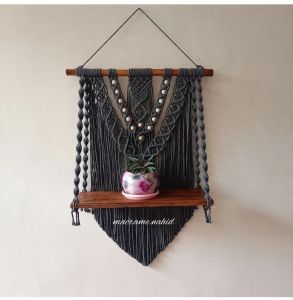 Macrame shelf hanging/ macrame rak/ rak dinding kiyowo