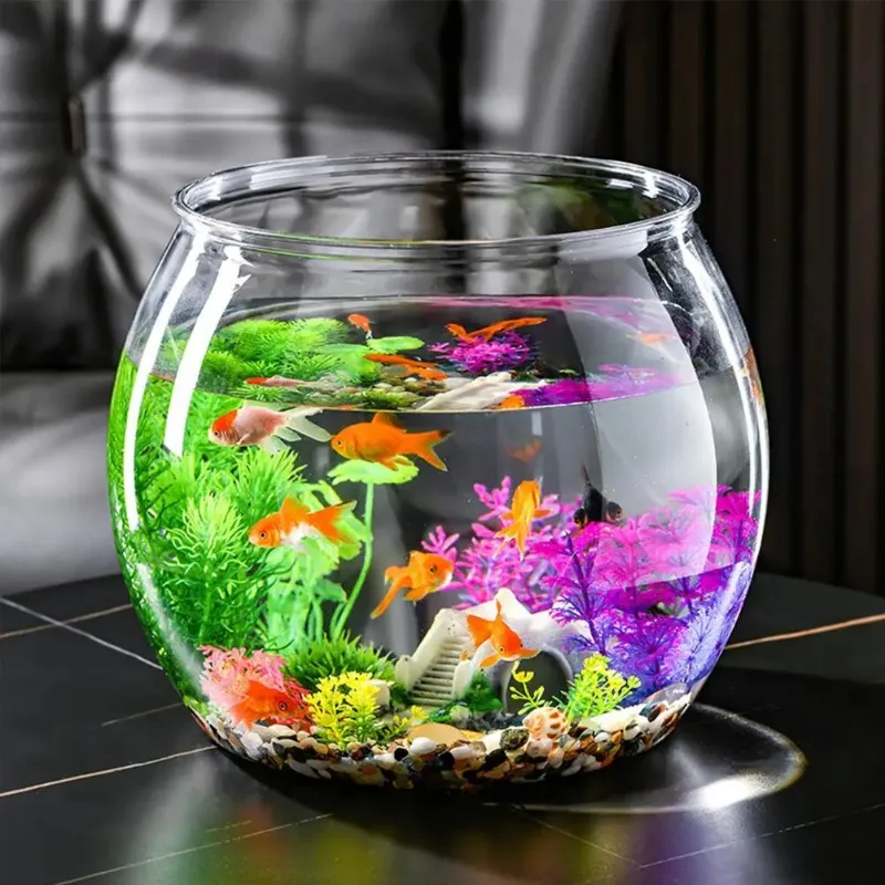 Plastic Fish Tank Square Shape Custom Volume Pond Made Pet Saltwater  Aquarium Transparent Hight-Transparent Unbreakable Impact Broken-resistant 