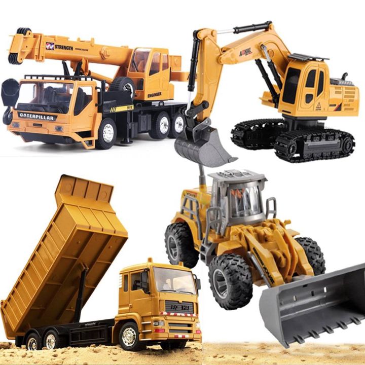 RC Truck ToyRemote Control Excavator Bulldozer Crane Dump Truck Toys