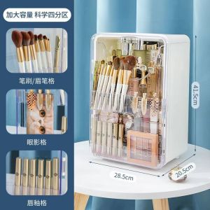 KIMSUN Desktop Large-capacity Dust-proof Cosmetics Storage Cabinet Skin Care Products Storage Cabinet Dust-proof Dressing Table