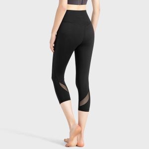 【SG Ready Stock】LuLu Capri Leggings for Women Soft Slim Tummy Control - Exercise Pants for Running Cycling Yoga Workout