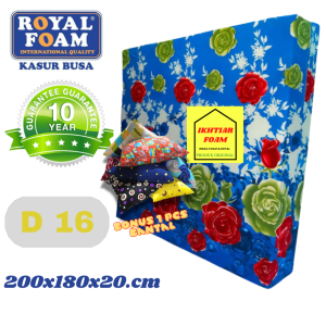 Kasur Busa Royal No 1 Tebal 20 cm busa asli  royal  Ukuran 200X180X20 CM Garansi 10 Tahun Royal Foam