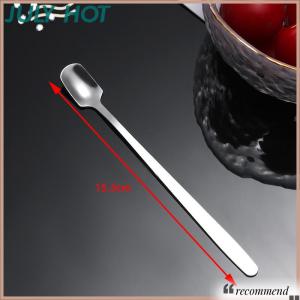 [JULYHOT] ช้อนตักน้ำแข็งสแตนเลสด้ามยาว1ชิ้นสำหรับกาแฟและชาไอศกรีมของหวานช้อนคน