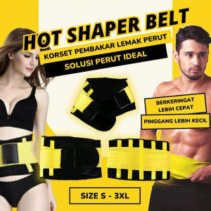 ( BISA COD ) Korset Corset Sabuk Hot Shaper Hotshaper Belt Pria Wanita Bakar