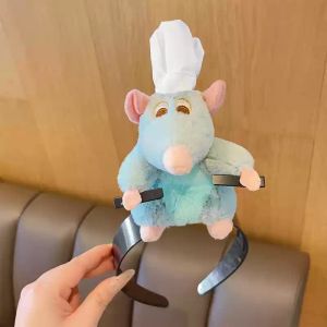 Cute Plush Mouse Hair accessories Cooking Mouse King headband Girls Ratatouille headband Tiaras