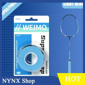 [NYNX] 3pcs Pack Badminton Hand Rubber Wrap Around Handle With Anti-Slip Sweatband Grip Handle Leather Badminton Hand Rubber