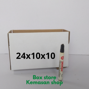 karton kardus packing mini ukuran 24x10x10 cm isi 10 pcs
