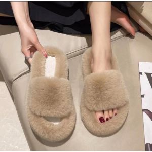 Dép Lông Đế Thẳng Quai Ngang Mềm Mại Thời Trang Hàn Quốc Siêu Xinh