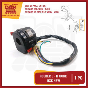 Holder Kiri RX King New L/H (KAGAYAKU) Saklar Tombol Lampu On Off Dim Riting Passing Klakson RXK New