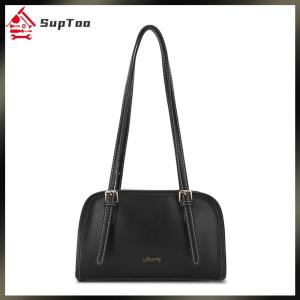 【Local delivery】 Ladies Casual Shoulder Bag Solid Color All-Match Underarm Bag PU Leather Retro Shoulder Bag Work Date Bag