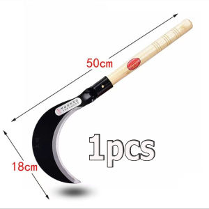 เคียวเหล็ก  ใบมีดเคียวลับคมกริบพร้อมใช้งานได้ทันที  ด้ามจับทำจากไม้แข็ง จับเหมาะมือ พร้อมส่ง