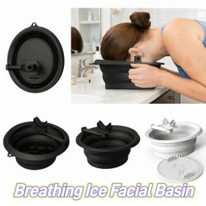 MAOMEI Built-in Ice Tray Breathing Ice Folding Basin Silicone Skin Tightening Ice Pack Device Post-Workout Portable Facial Plunge Bowl Skin Care