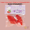 TAIYO Taba Squishy Pinch Strawberry Squeeze Fruit pencet kenyal lucu imut squisi Stress Relief Mainan. 
