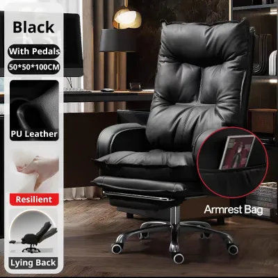Sofya Business Sofa Chair Boss Chair Office With Footrest Sponge Soft Cushion Adjustable Chair Computer Gaming Chair 老板椅