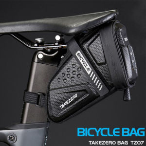 [Sirola] Fashion Waterproof Bicycle Saddle Bag Road Bike Saddlebags Reflective Striped Bicycle Tool Holder Bag MTB Accessories Tools