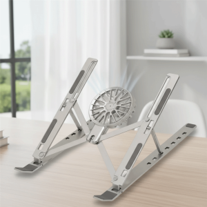 OOC Portable Stand Laptop Cooler Stand Foldable With Fans Laptop Bracket Portable Stable Folding Laptop Stand Use