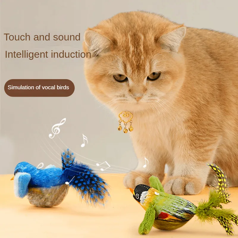 Green Catbird Cat Calling Birds Bird Toy For Cat Simulation