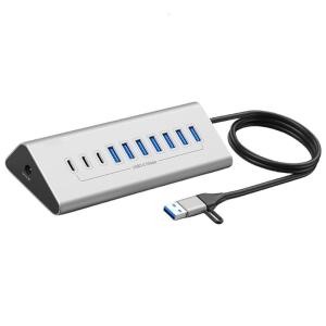USB Docking Station Hub Type C Splitter Charging Adapter Multiple 7/10 Port Power Adapter For PC Laptop Accessories