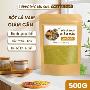 500g Bột lá nam giảm cân 10 vị Giảo Sơn Cúc (Thanh lọc cơ thể giảm mỡ máu mỡ gan) - Lãn Ông